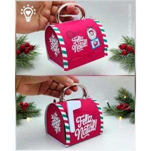 Porta Caneca Caixa de Correios Natalino