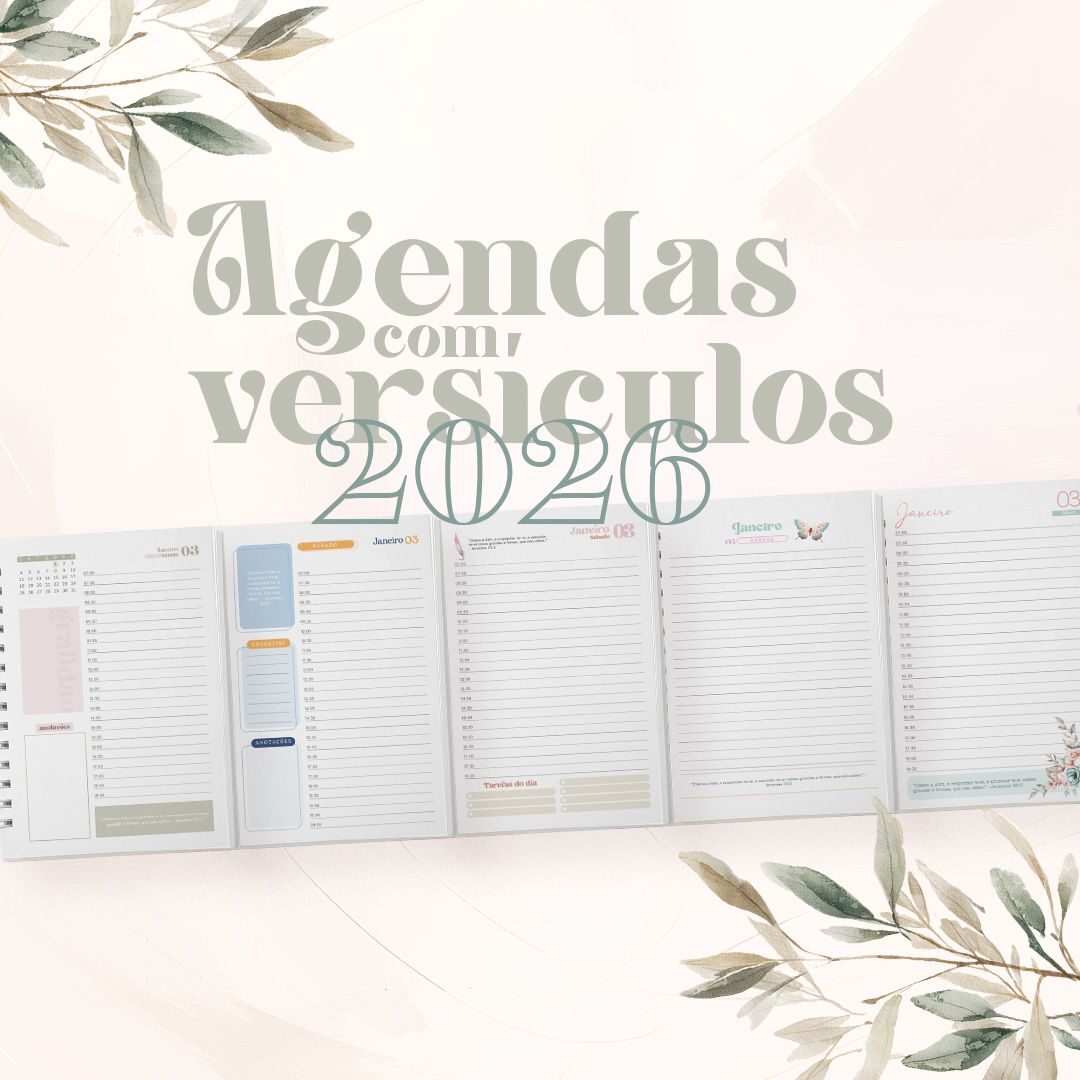 Pack Agendas com Versículos 2026