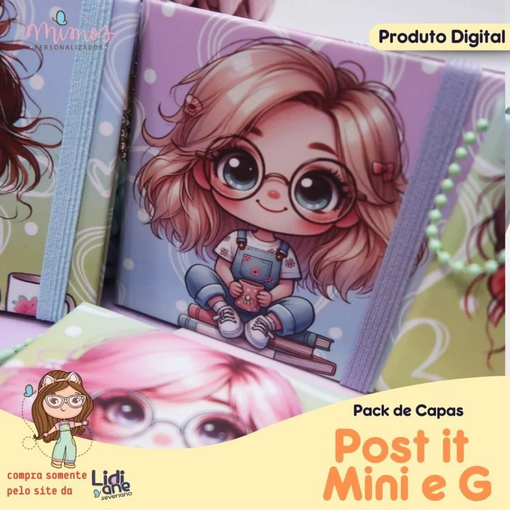 Pack Capas – POST IT MINI E G (Mimos Personalizados) - Imagem 5