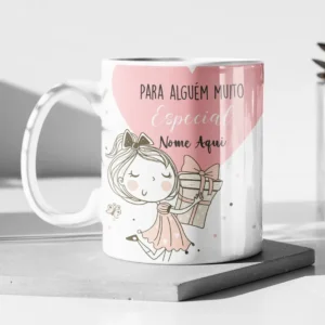 Arte para Caneca Presente de Deus – para alguem muito especial