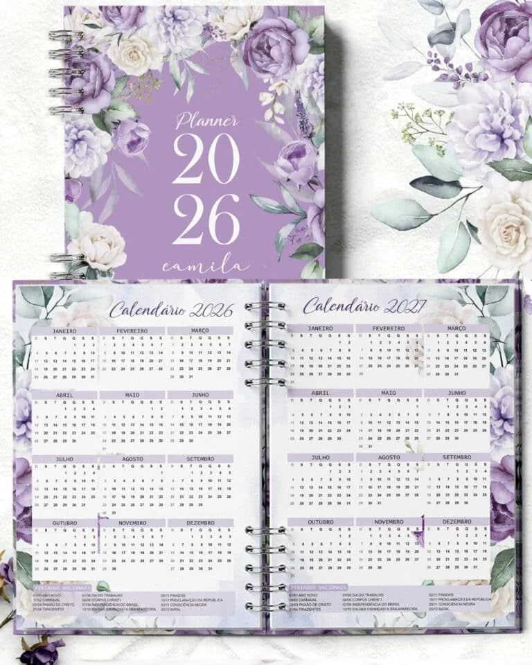 Planner 2026 Coleção Violeta - Imagem 6