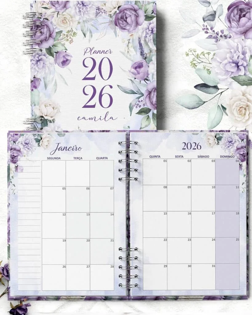 Planner 2026 Coleção Violeta - Imagem 10
