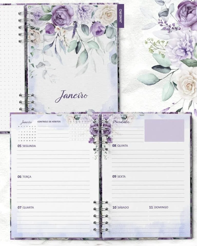 Planner 2026 Coleção Violeta - Imagem 5