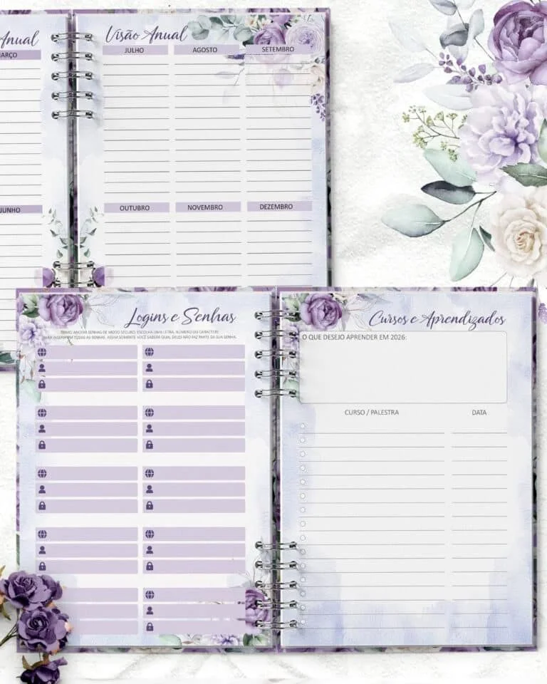 Planner 2026 Coleção Violeta - Imagem 4