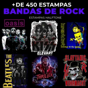 +450 Estampas Bandas de Rock