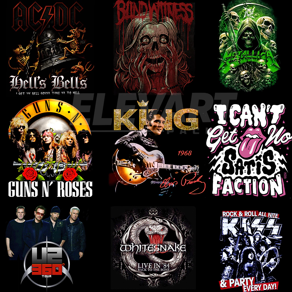 +450 Estampas Bandas de Rock - Imagem 7