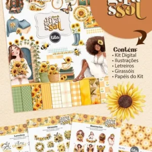 Alma de Girassol – Combo Ilustrações e Papéis (Tita)