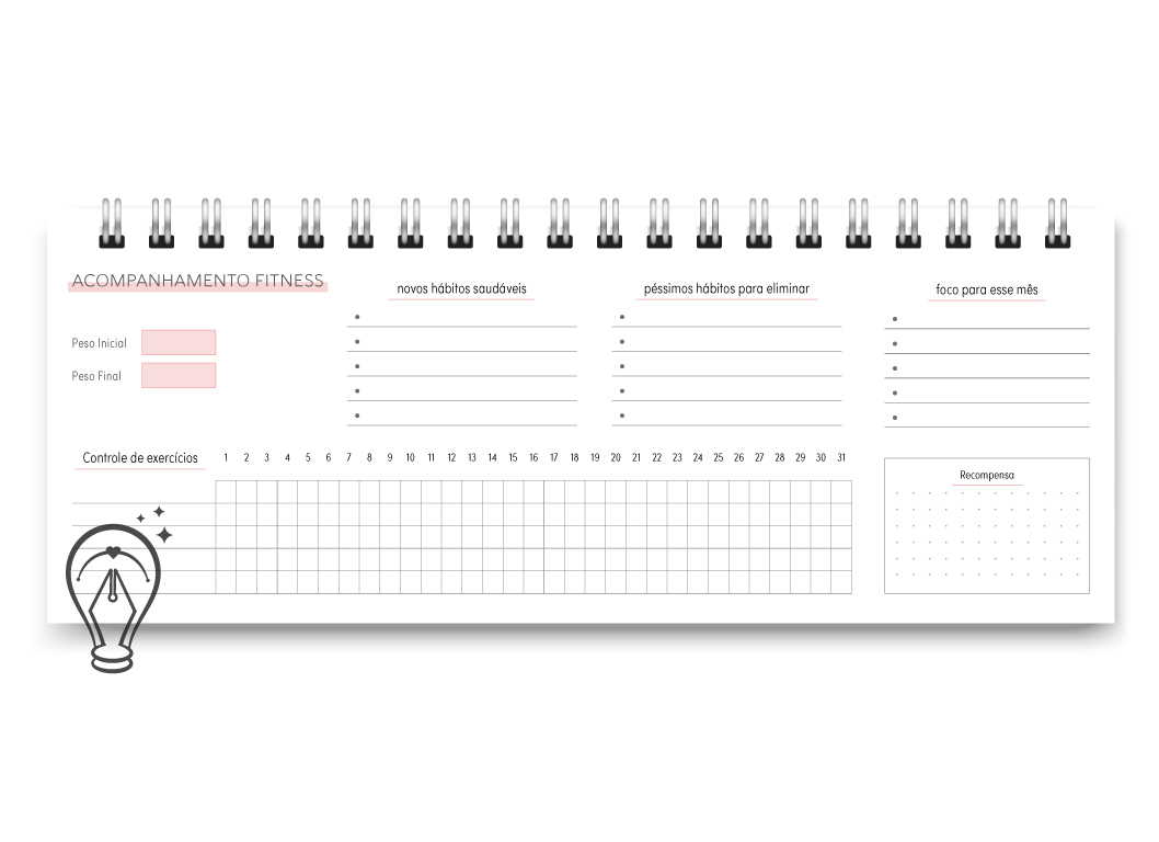 Miolo digital – DeskPlanner Cores 2026 - Imagem 7
