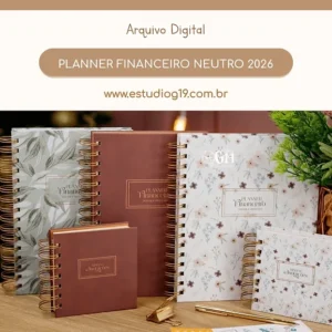 Planner Financeiro Neutro 2026 (Estudio G19)