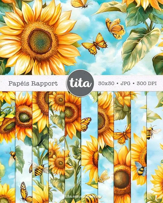 Alma de Girassol – Combo de Papéis (Tita) - Imagem 8