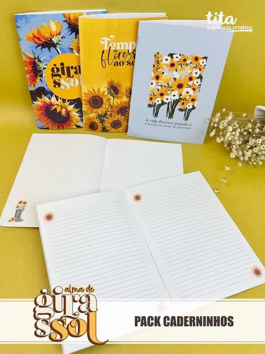 Alma de Girassol – Pack Caderninhos (Tita) - Imagem 2