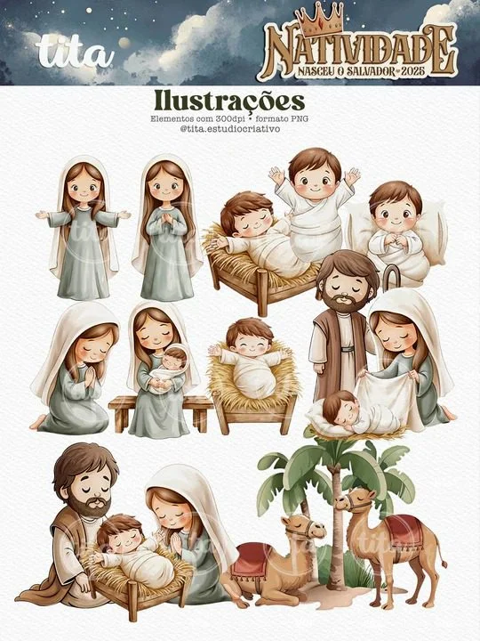 Natividade 2025 – Combo Ilustrações (Tita) - Imagem 5
