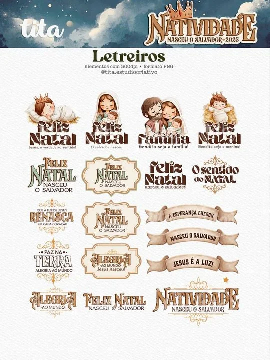 Natividade 2025 – Combo Ilustrações (Tita) - Imagem 2