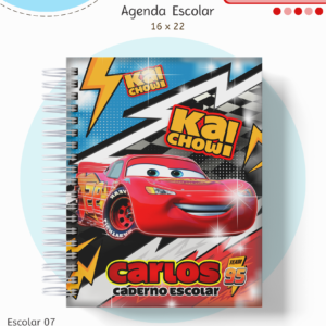 Carros Disney – Kit Escolar 2026 (Lina Criativa)