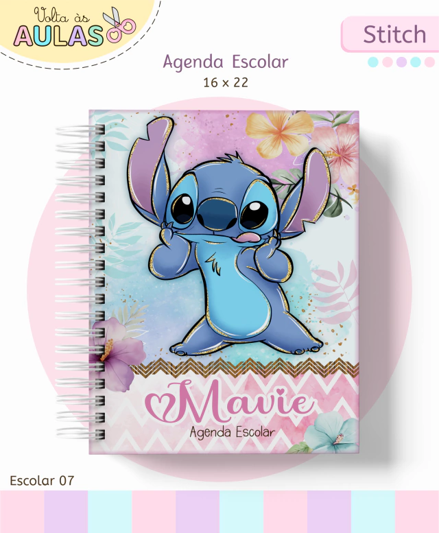 Stitch – Kit Escolar 2026 (Lina Criativa)