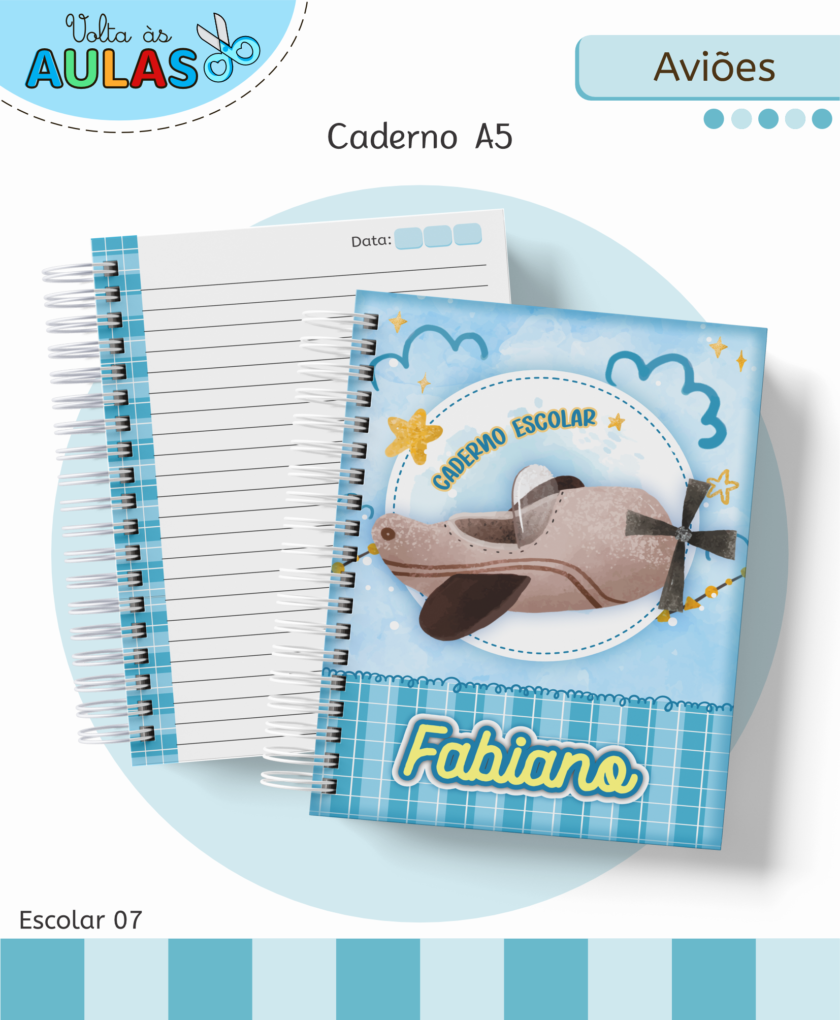 Aviões – Kit Escolar 2026 (Lina Criativa) - Imagem 3