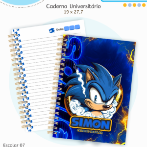 Sonic – Kit Escolar 2026 (Lina Criativa)