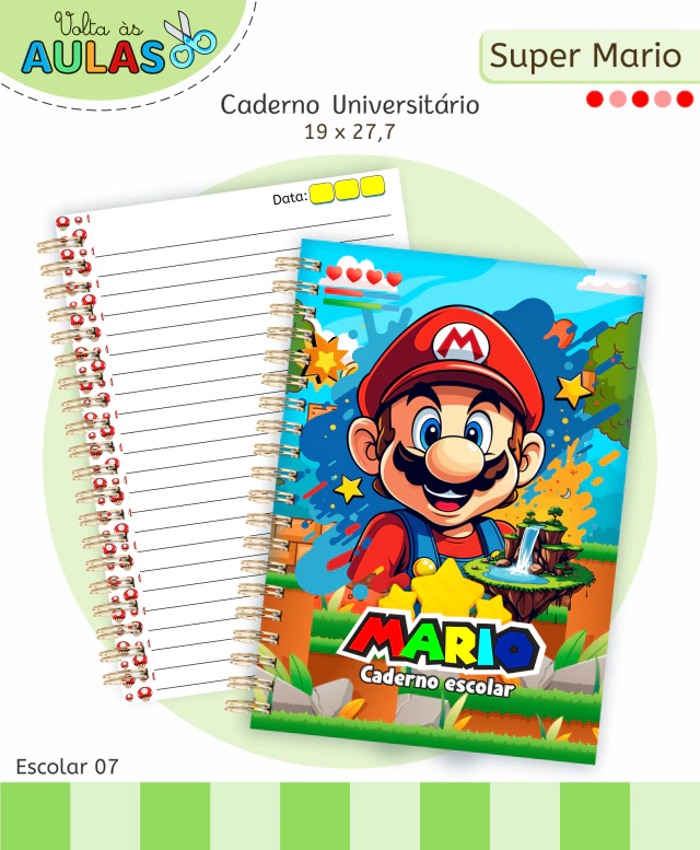 Super Mario - Kit Escolar 2026 (Lina Criativa) - Imagem 9