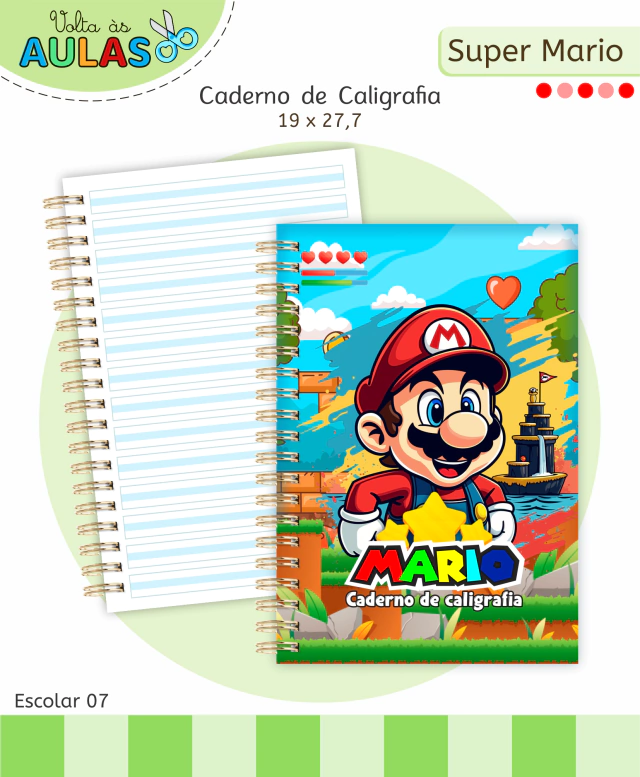 Super Mario - Kit Escolar 2026 (Lina Criativa) - Imagem 8