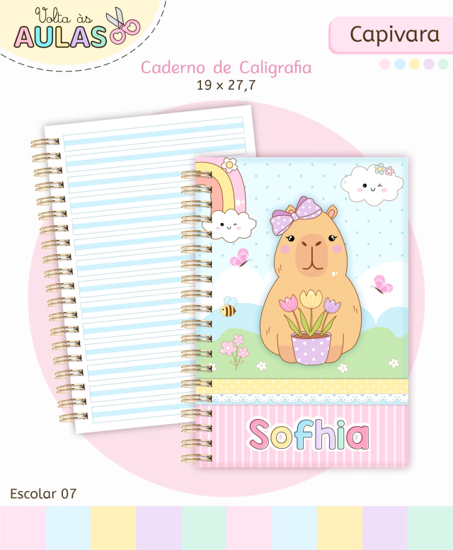 Capivara – Kit Escolar 2026 (Lina Criativa) - Imagem 10