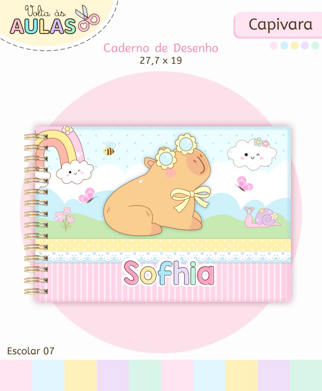 Capivara – Kit Escolar 2026 (Lina Criativa) - Imagem 9