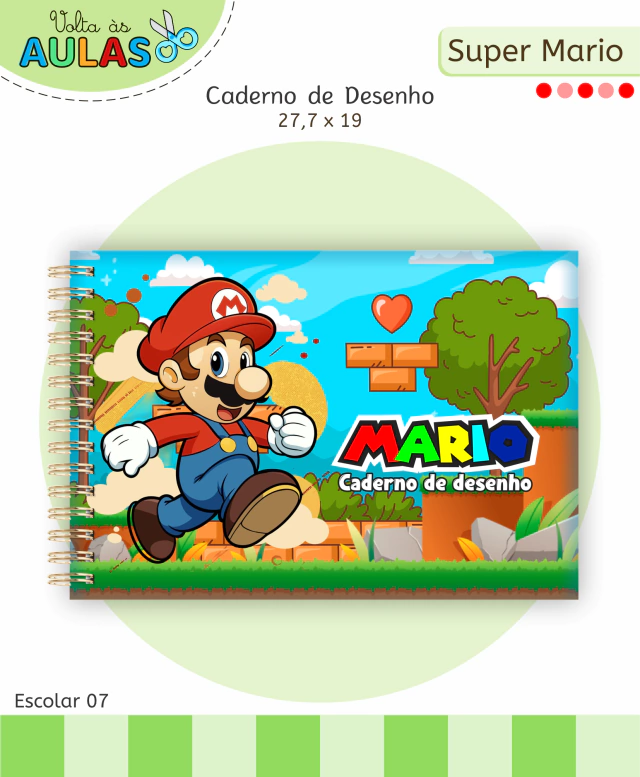 Super Mario - Kit Escolar 2026 (Lina Criativa) - Imagem 7