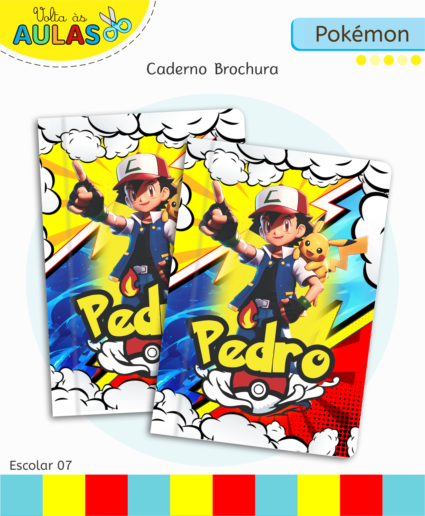 Pokemon – Kit Escolar 2026 (Lina Criativa) - Imagem 7