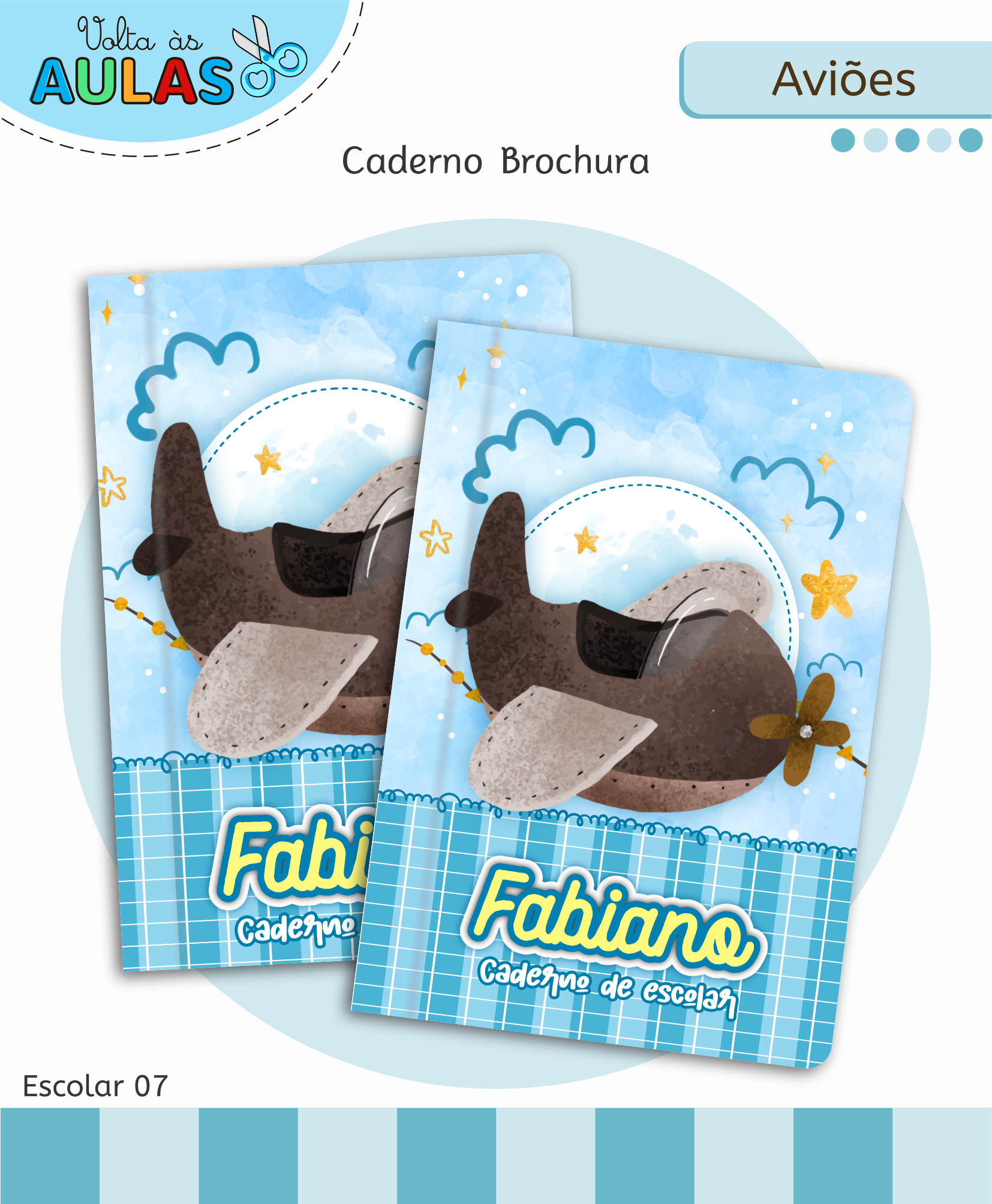 Aviões – Kit Escolar 2026 (Lina Criativa) - Imagem 7