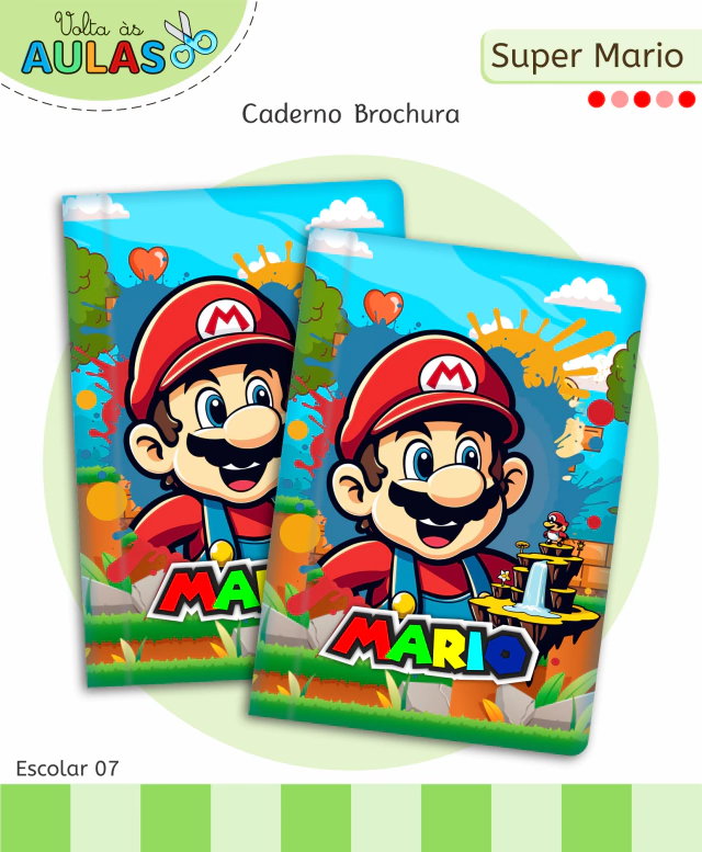 Super Mario - Kit Escolar 2026 (Lina Criativa) - Imagem 6