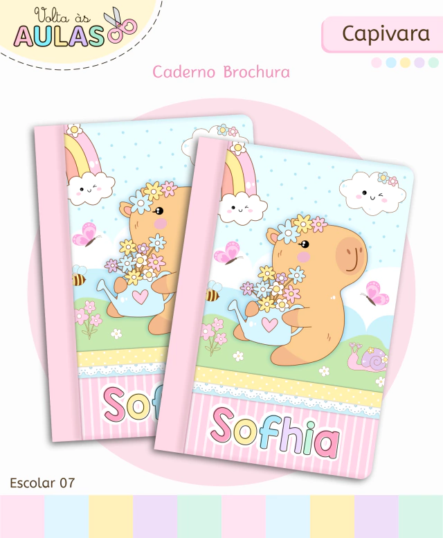 Capivara – Kit Escolar 2026 (Lina Criativa) - Imagem 8