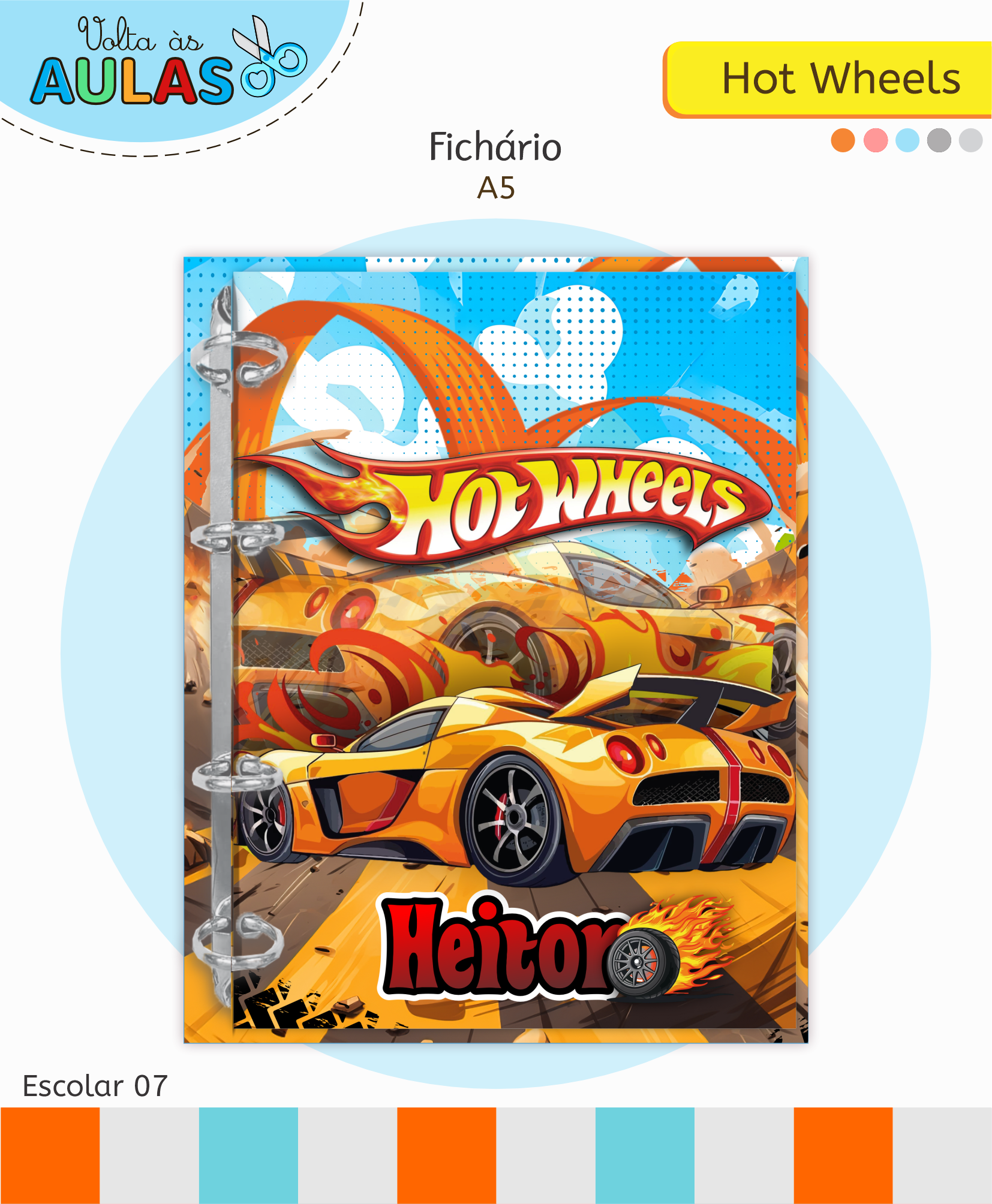 Hotwheels – Kit Escolar 2026 (Lina Criativa) - Imagem 9