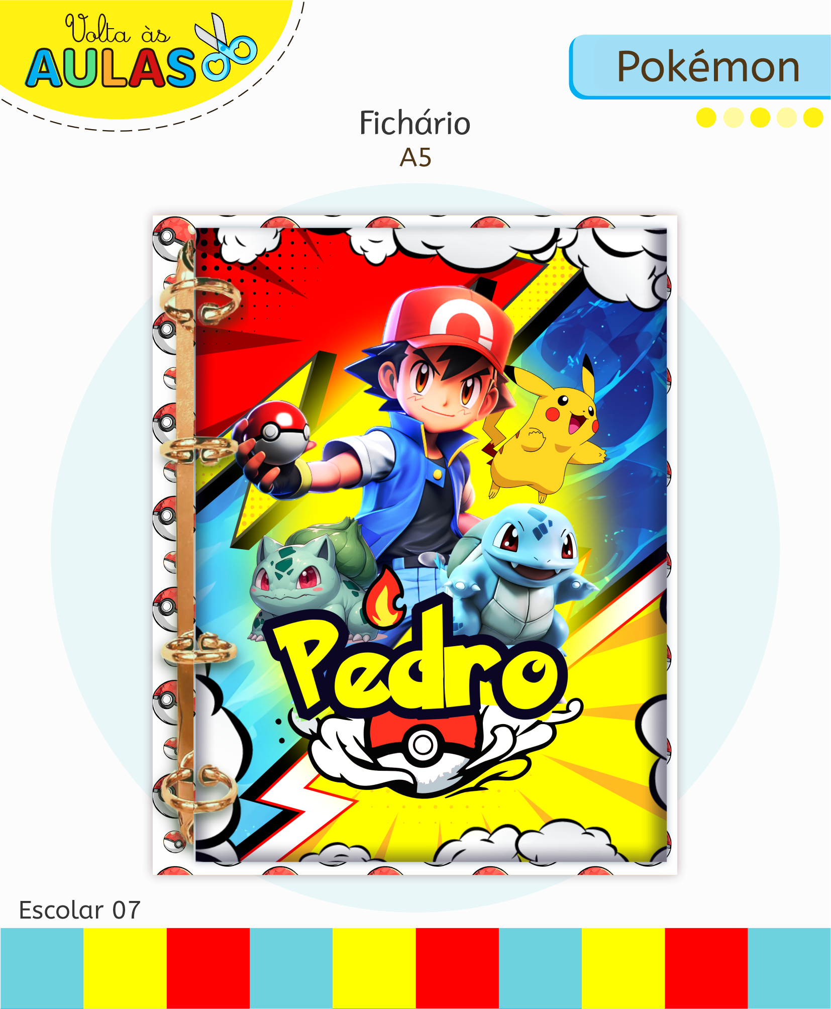 Pokemon – Kit Escolar 2026 (Lina Criativa) - Imagem 6