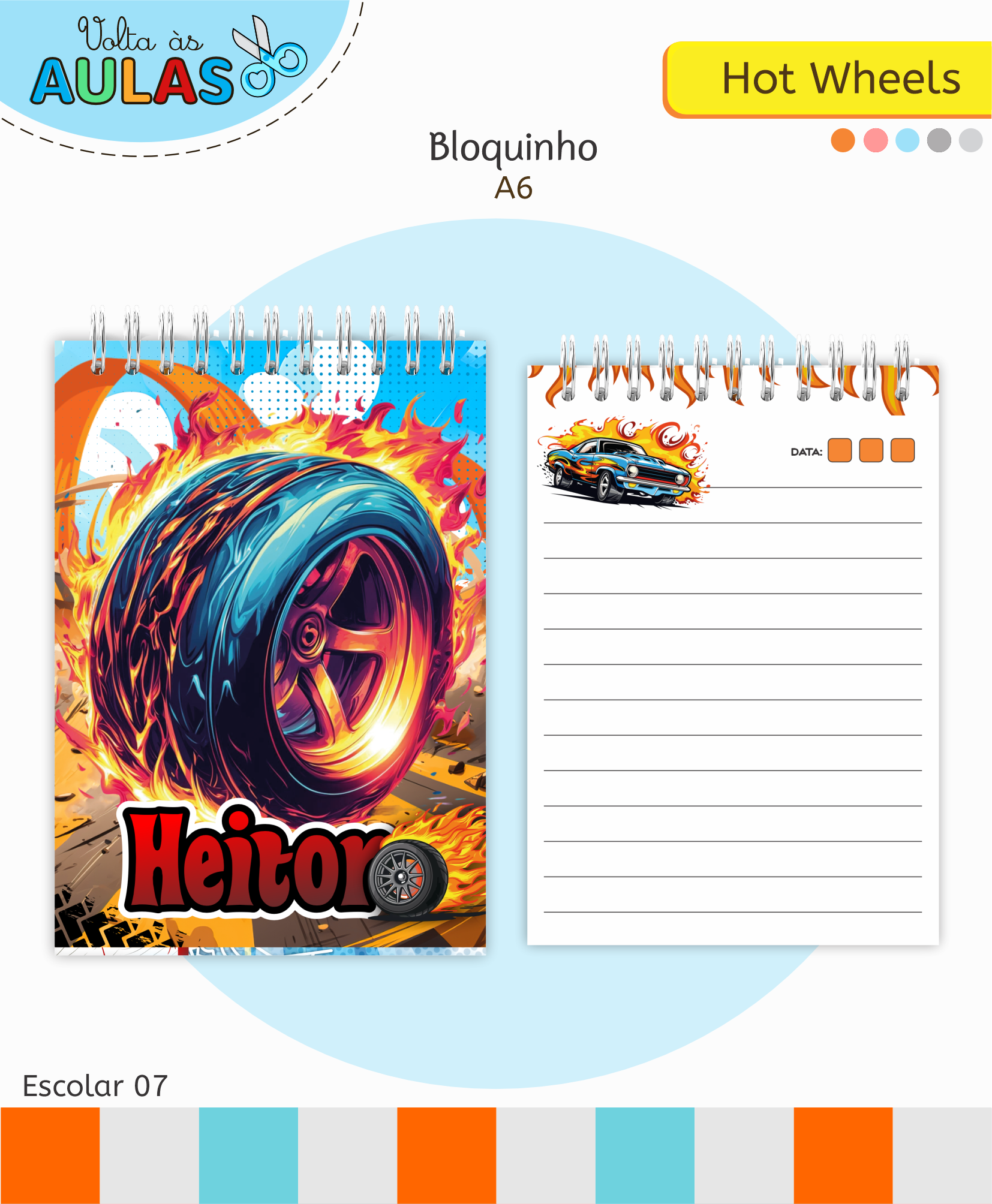 Hotwheels – Kit Escolar 2026 (Lina Criativa) - Imagem 13