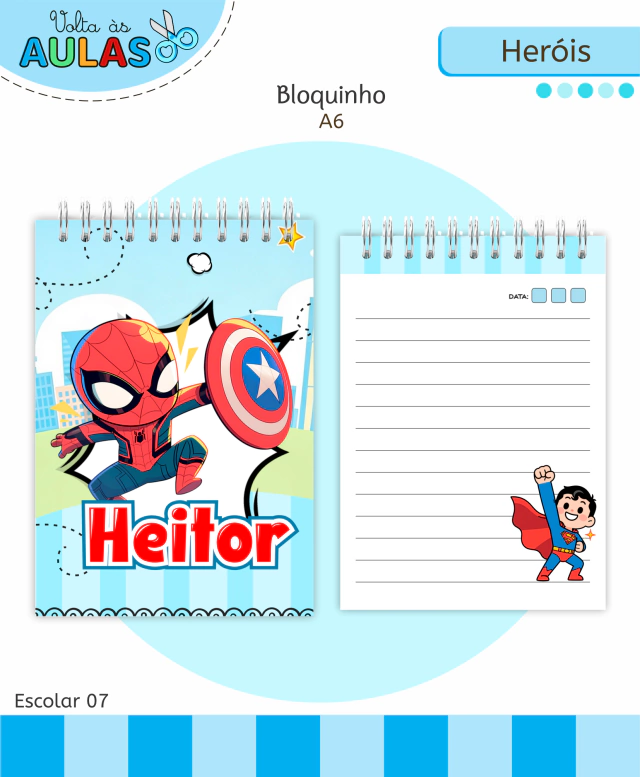 Heróis – Kit Escolar 2026 (Lina Criativa) - Imagem 5