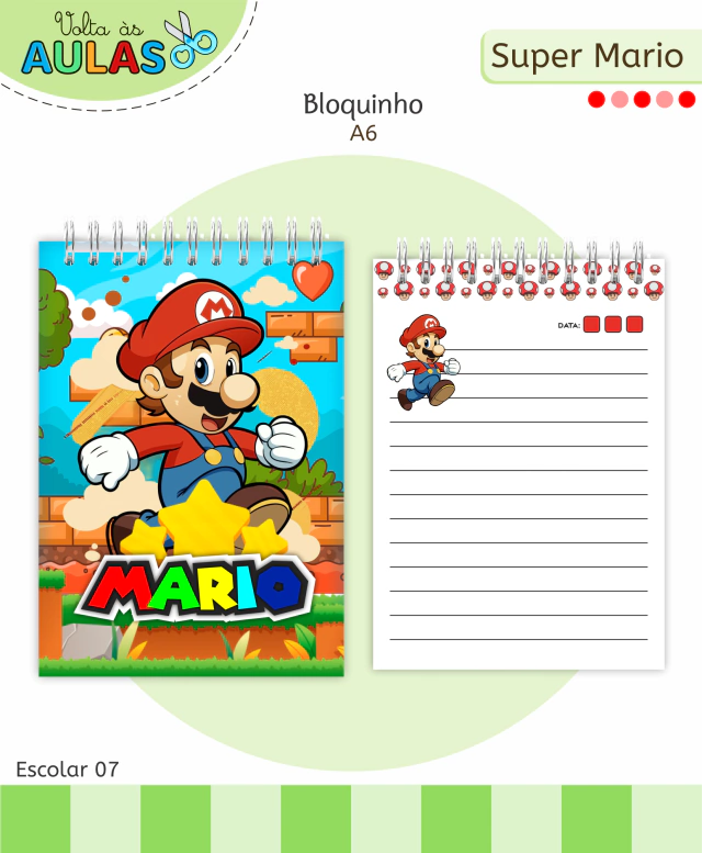 Super Mario - Kit Escolar 2026 (Lina Criativa) - Imagem 4