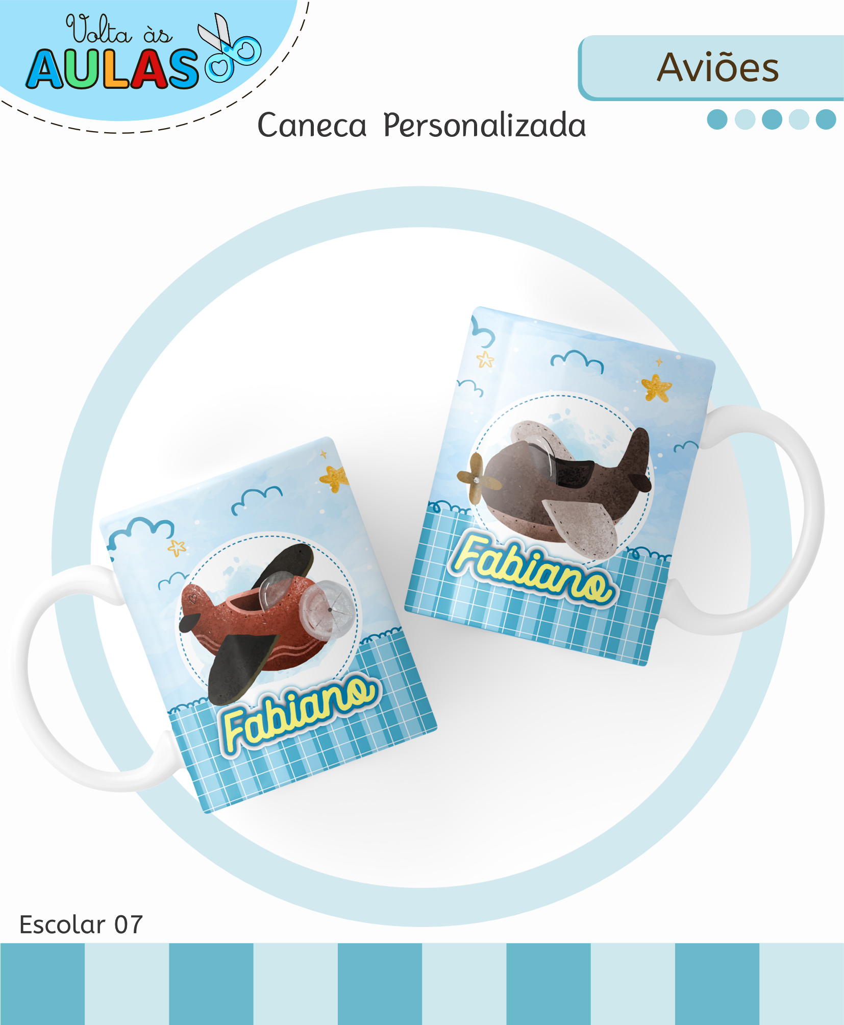 Aviões – Kit Escolar 2026 (Lina Criativa) - Imagem 9