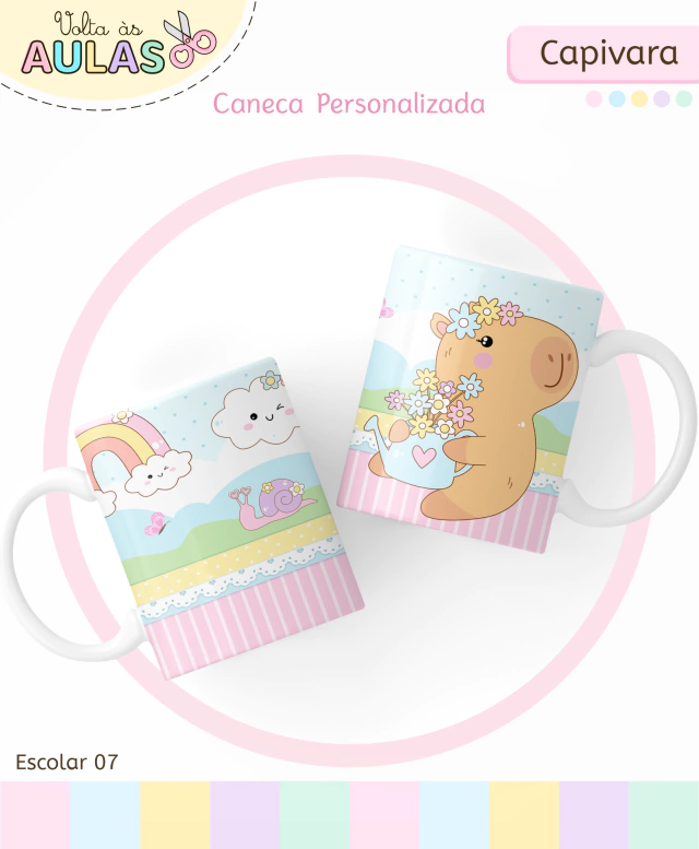 Capivara – Kit Escolar 2026 (Lina Criativa) - Imagem 4
