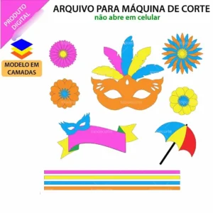 Topo de Bolo Carnaval