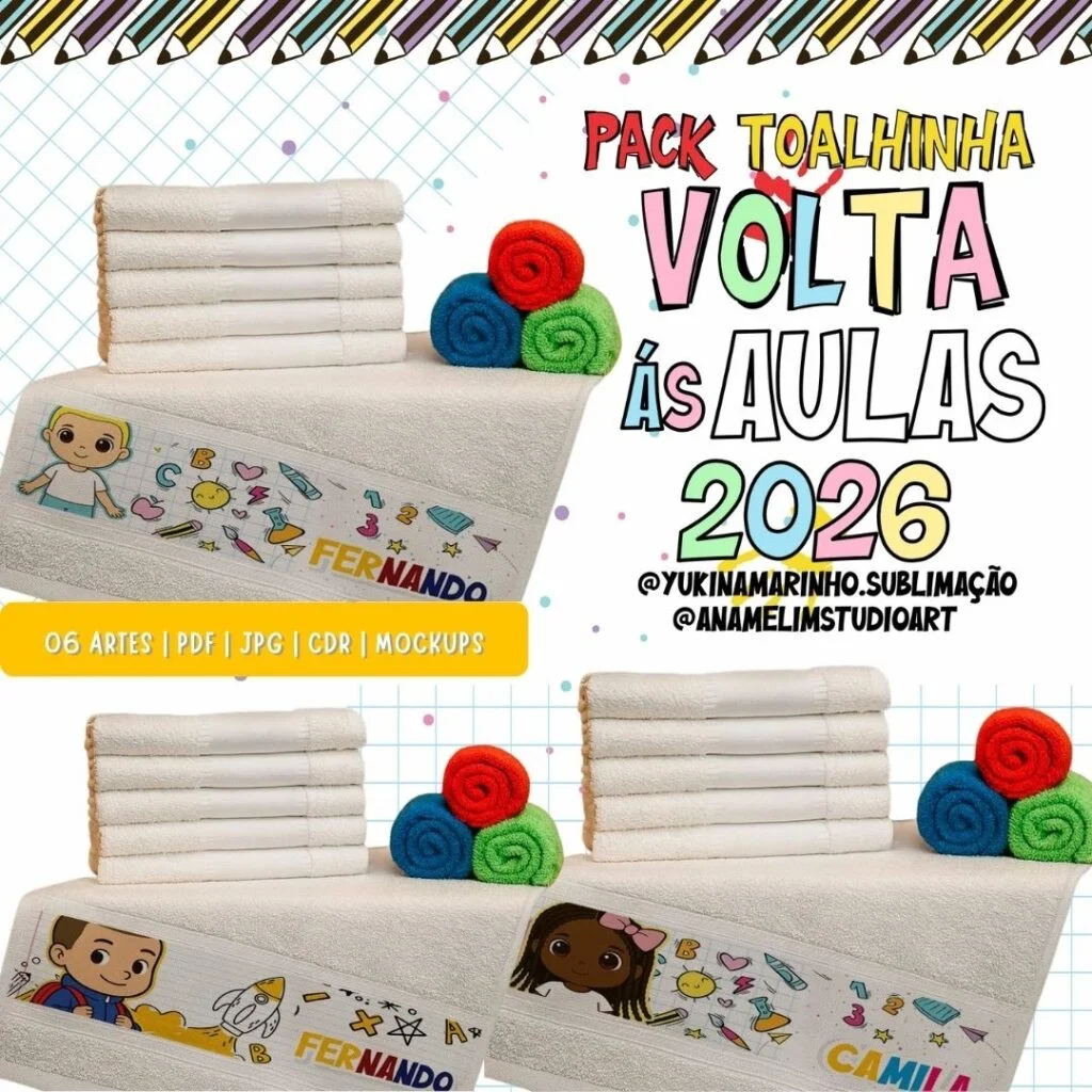 ABC Volta às Aulas – Artes para Toalhinha