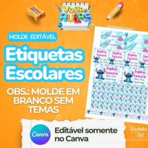 Molde Etiquetas Escolares 2026